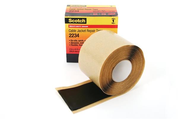 Scotch 2234 mastik tape med særlig kraftig gummiryg sort