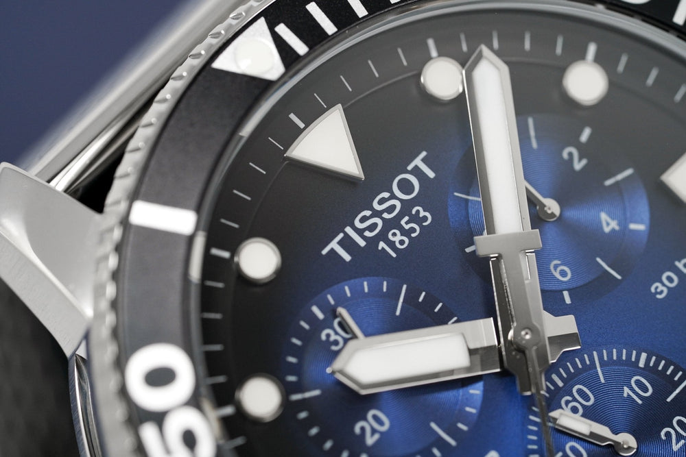 Tissot Chronograph herreur Seastar 1000 blå T120.417.11.041.02