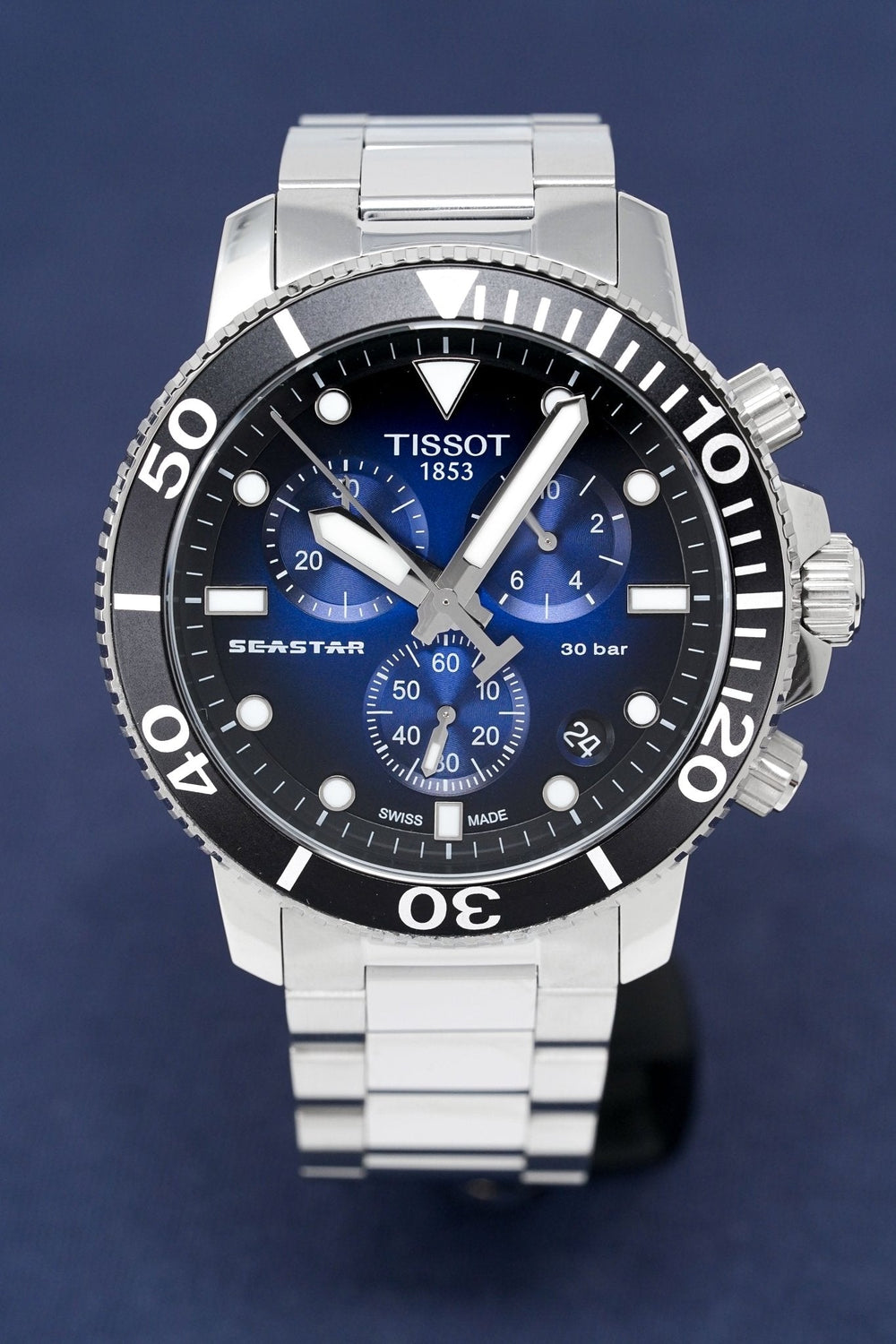 Tissot Chronograph ur Seastar 1000 blå T120.417.11.041.01