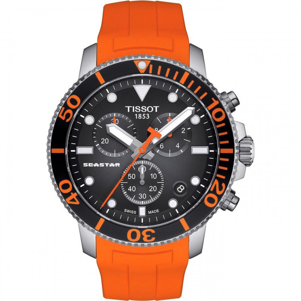 Tissot Chronograph ur Seastar 1000 orange T120.417.17.051.01