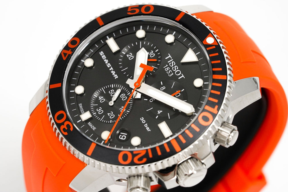 Tissot Chronograph ur Seastar 1000 orange T120.417.17.051.01