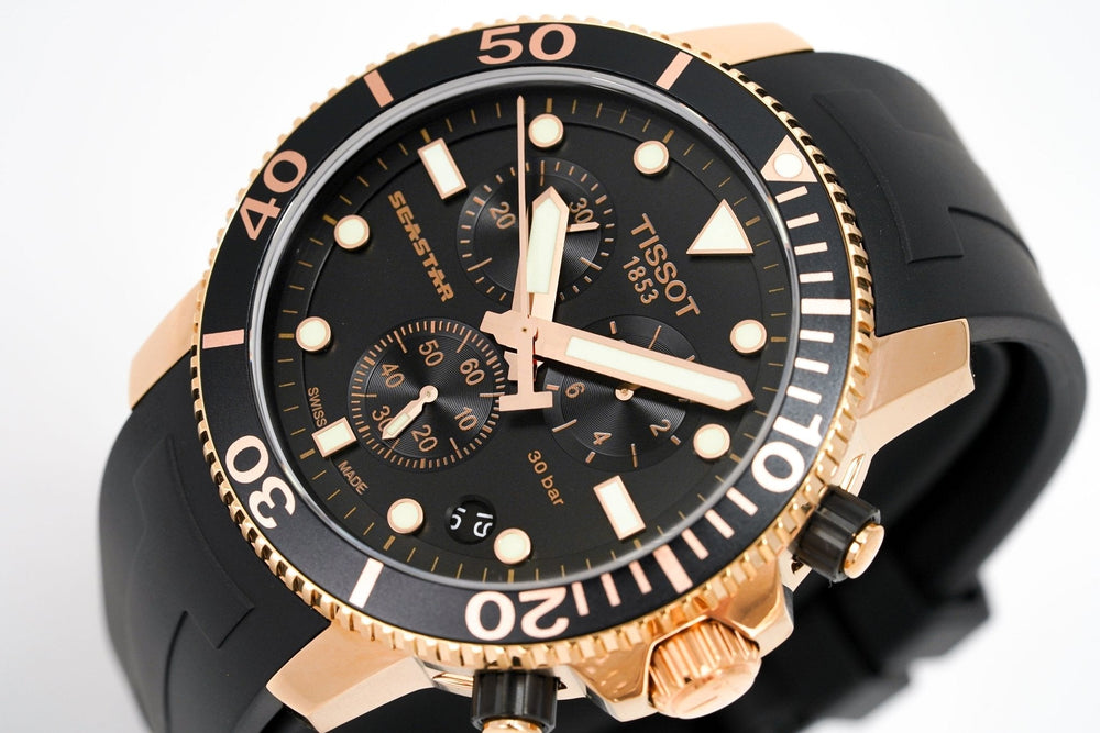 Tissot Chronograph ur Seastar 1000 roseguld T120.417.37.051.00