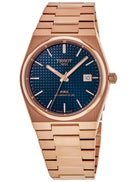 Tissot PRX Powermatic 80 ur med roseguld PVD-belægning og blå skive T137.407.33.041.00