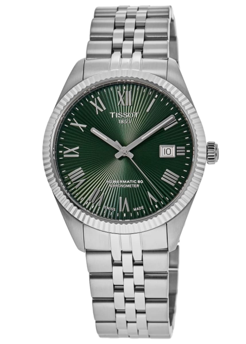 Tissot Ballade Powermatic 80 COSC grøn skive ur T156.408.11.093.00