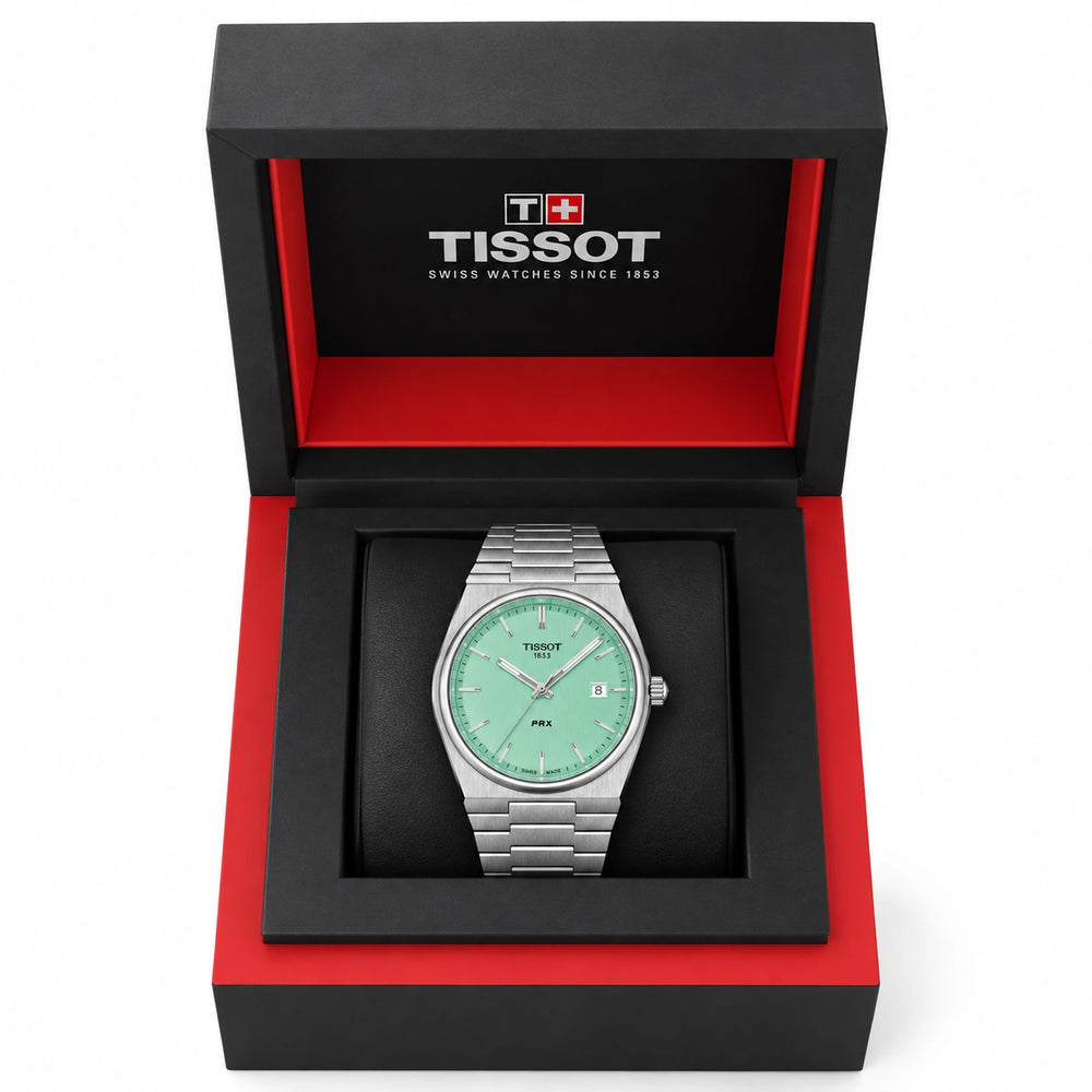 TISSOT PRX 40MM LYSEGRØN T137.410.11.091.01