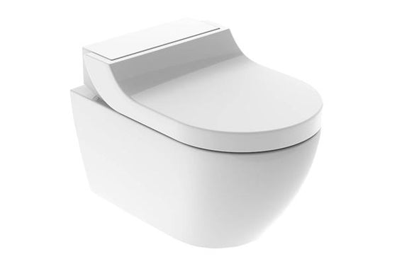 Douchetoilet væghængt 553mm med tørrefunktion og 418mm siddehøjde - Geberit
