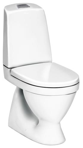 Toilet Nautic 1500 skjult S-lås 420 mm inkl. softclose sæde - Gustavsberg
