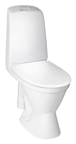 Toilet Nautic åben S-lås 420 mm siddehøjde 2/4-3/6 l duo skyl hvid - Gustavsberg