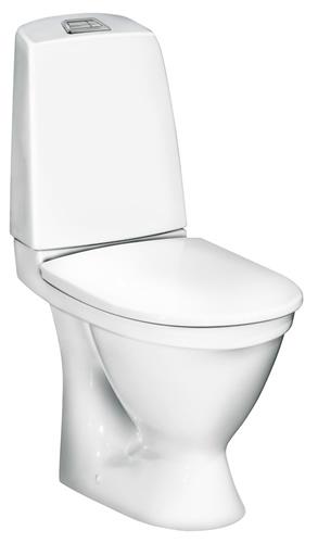 Toilet Nautic 2/4 L S-lås siddehøjde 420 mm uden sæde - Gustavsberg