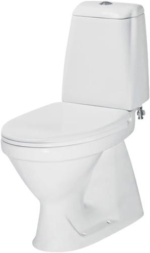 Gulvstående Scandi toilet skjult S-lås 400 mm siddehøjde, skruemontering - Cersanit