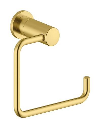Toiletpapirholder børstet messing med bagplade, PVD-resistent - Damixa