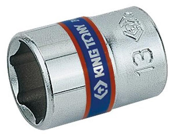 24mm 6-kant topnøgle 1/4 krom-vanadium med kuglelås - King Tony