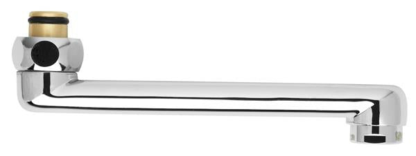 Svingtud 150 mm S-tud forkromet - Damixa