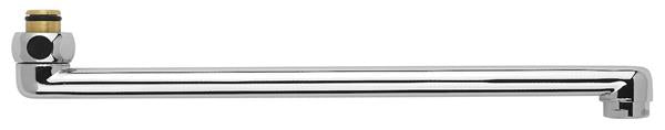 Svingtud 300 mm S‑tud forkromet, svingbar VVS - Damixa