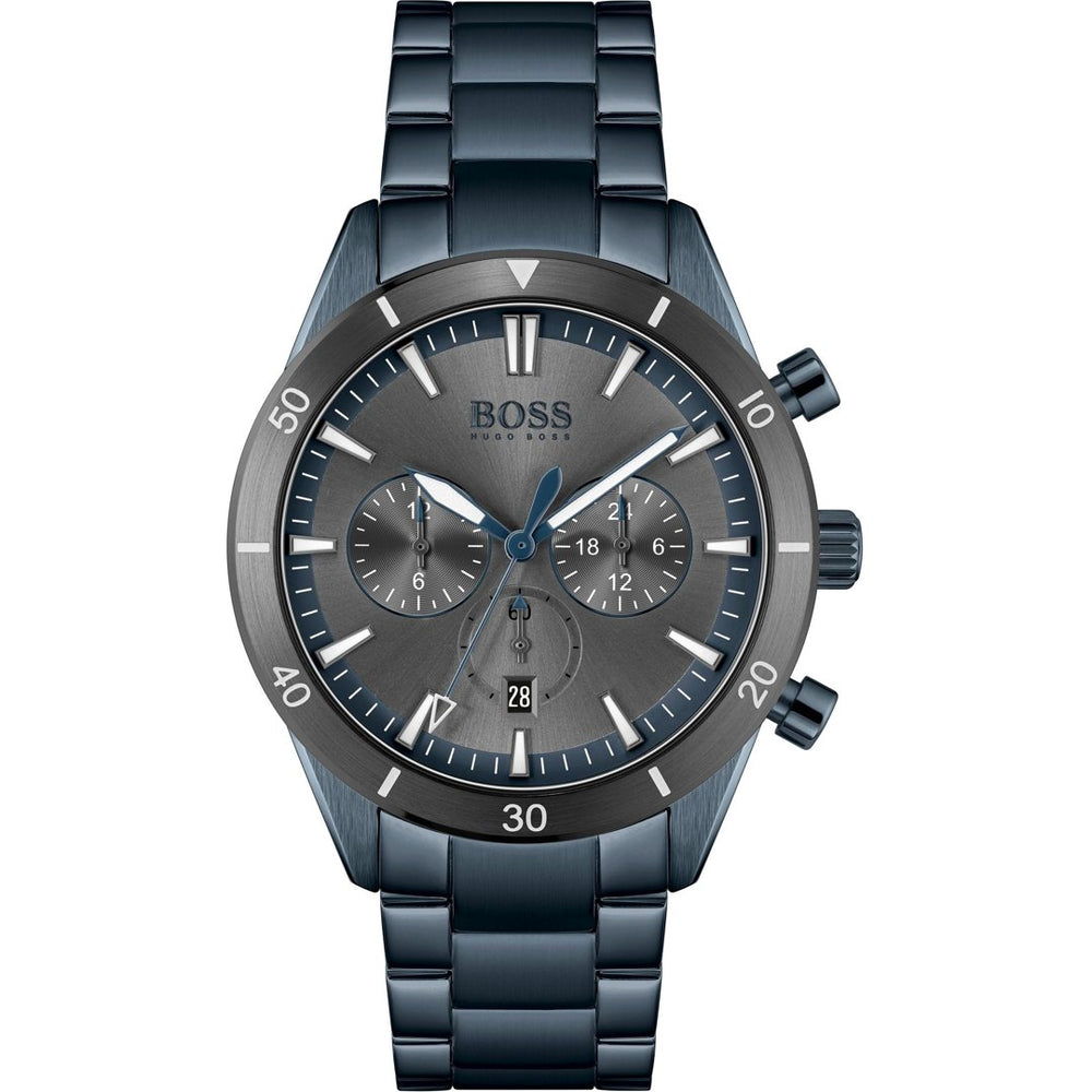 Hugo Boss herreur 1513865 Chronograph blå rustfrit stål